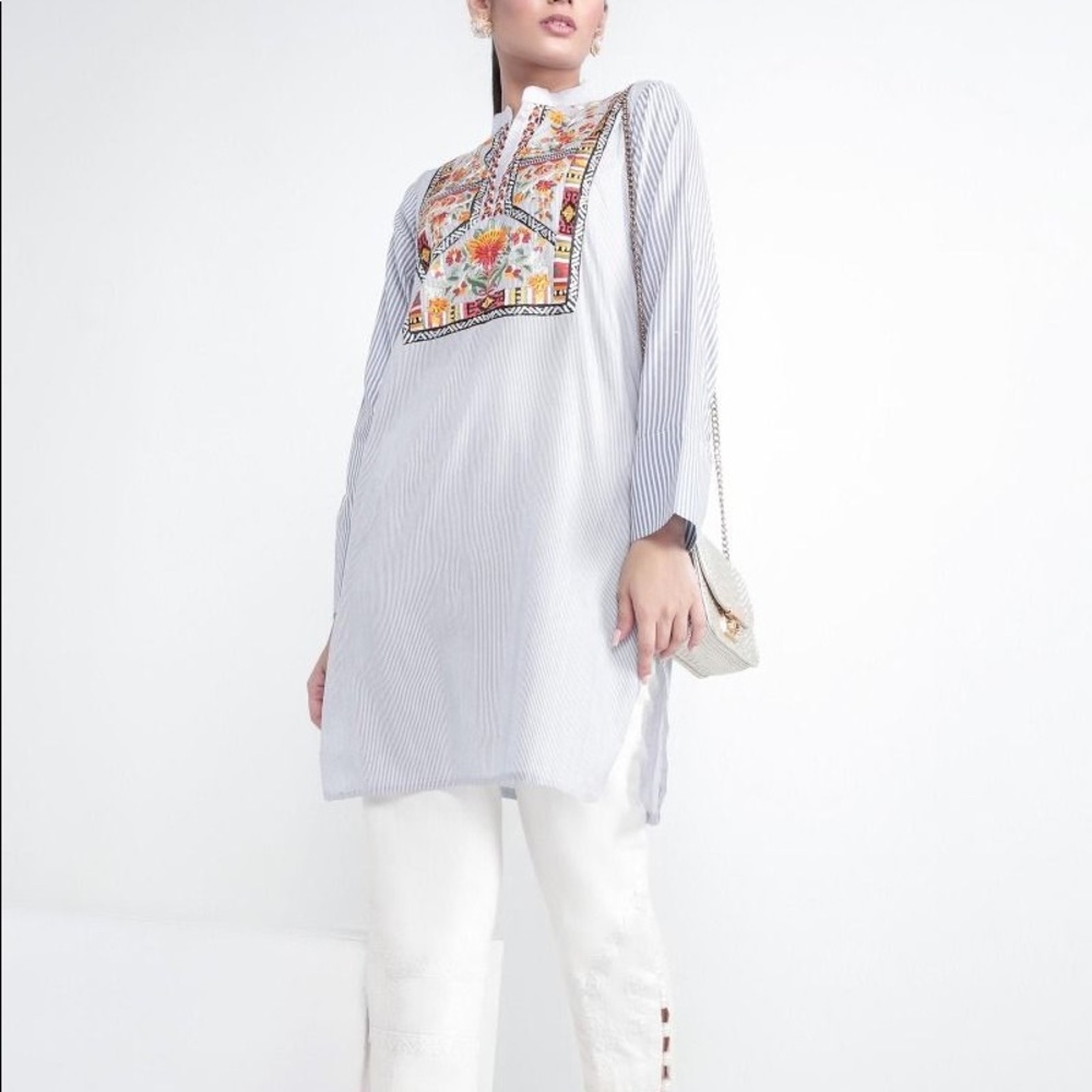 Pakistani designers shirt party wear
